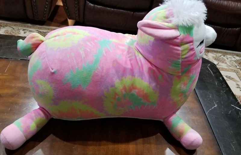 jumbo tie dye llamacorn plush